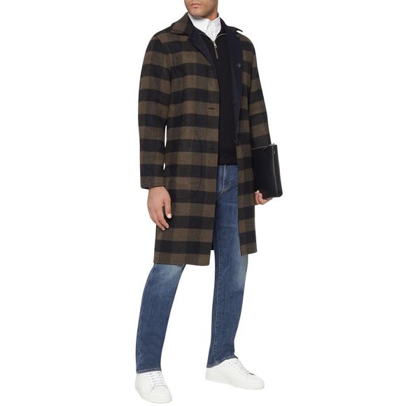 Rag & Bone Mens Brent Reversible Wool Blend Coat Small Army/Salute - NWT $895 - Picture 2 of 6